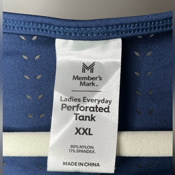 Members Mark Navy Workout Tank XXL - Picture 5 of 5